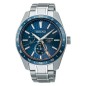 Seiko Presage Sharp Edged SPB217J1 29 Jewels Automatic GMT Navy Blue Dial Stainless Steel Men's Watch - Made in Japan