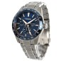 Seiko Presage Sharp Edged SPB217J1 29 Jewels Automatic GMT Navy Blue Dial Stainless Steel Men's Watch - Made in Japan