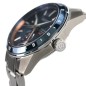 Seiko Presage Sharp Edged SPB217J1 29 Jewels Automatic GMT Navy Blue Dial Stainless Steel Men's Watch - Made in Japan