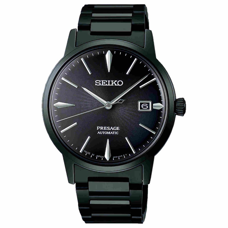 Seiko Presage SRPJ15J1 Cocktail Time ‘THE BLACK VELVET’ Automatic Gradient Charcoal Dial Stainless Steel Watch