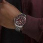 Seiko Prospex Samurai SRPL11K1 ‘Shog-urai’ Automatic Red Dial Date Display Stainless Steel Men's Diver Watch