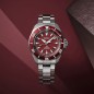 Seiko Prospex Samurai SRPL11K1 ‘Shog-urai’ Automatic Red Dial Date Display Stainless Steel Men's Diver Watch