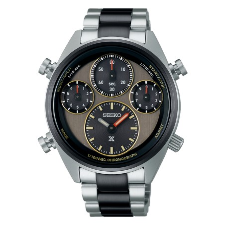 Seiko Prospex Speedtimer SFJ005 Analog Quartz Chronograph 40th Anniversary Charcoal Gray Dial Watch - Limited Edition 4000 pcs