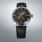 Seiko Presage SSK039J1 “Rusty Nail” Cocktail Time Automatic GMT Dark Brown Dial Date Display Black Leather Strap Men's Watch