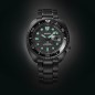 Seiko Prospex Turtle Black Series SRPK43 Night Vision Automatic Black Dial Day Date Display Black Stainless Steel Diver Watch