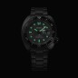 Seiko Prospex Turtle Black Series SRPK43 Night Vision Automatic Black Dial Day Date Display Black Stainless Steel Diver Watch