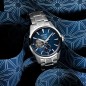 Seiko Presage Sharp Edged SPB417J1 Open Heart "Asanoha" Automatic Blue Dial Stainless Steel Men's Watch