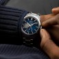 Seiko Presage Sharp Edged SPB417J1 Open Heart "Asanoha" Automatic Blue Dial Stainless Steel Men's Watch