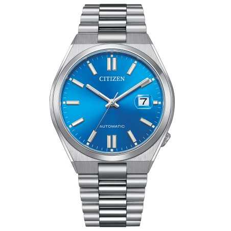 Citizen x Pantone NJ0158-89L Mechanical 21 Jewels Automatic Date Display Glowing Blue Dial Stainless Steel Men's Watch