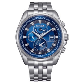 Citizen AT9120-89L Eco-Drive Radio-Controlled Blue Dial Day Date Display Perpetual Calendar Men's Watch