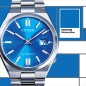Citizen x Pantone NJ0158-89L Mechanical 21 Jewels Automatic Date Display Glowing Blue Dial Stainless Steel Men's Watch