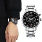 Citizen AP1050-81E Eco-Drive Black Dial Day, Date and Month Display Moon Phase Stainless Steel Men's Watch