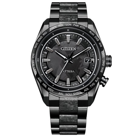 Citizen Attesa Act Line CB0285-63E HAKUTO-R Eco-Drive Black Dial Atomic Radio Controlled Titanium Men's Watch Limited 1900 pcs