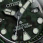 Citizen Promaster Marine BN0228-06W Eco-Drive Green Dial Date Display Titanium Case Green Rubber Strap 200M Men's Diver Watch