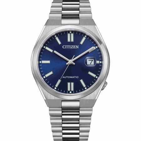 Citizen NJ0150-81L Mechanical 21 Jewels Automatic Date Display Blue Dial Stainless Steel Men's Watch