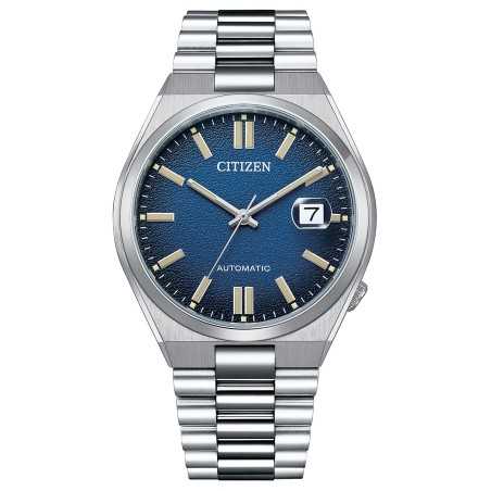 Citizen NJ0151-88L Mechanical 21 Jewels Automatic Date Display Blue Kami Dial Stainless Steel Men's Watch