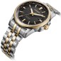 Citizen BX1006-85E Eco-Drive Perpetual Calendar World Time Black Dial Two-Tone Stainless Steel Men's Watch