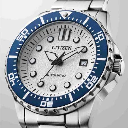 Citizen NJ0171-81A Urban Mechanical Automatic White Dial Date Display Stainless Steel Men's Sports Watch
