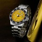 Citizen NJ0170-83Z Urban Mechanical Automatic Yellow Dial Date Display Stainless Steel Men's Sports Watch