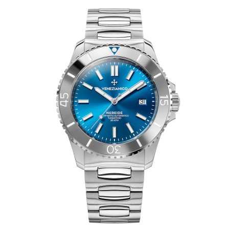 Venezianico Nereide Tungsteno 4521501C SW200-1 Automatic Blue Dial Stainless Steel Case and Strap Men's Diver Watch