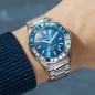 Venezianico Nereide GMT 39 3521502C Automatic Blue Dial Date Display Stainless Steel Men's Diver Watch