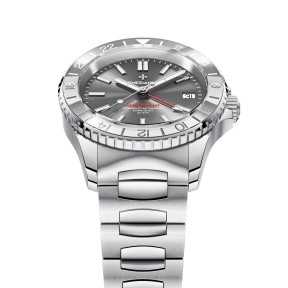 Venezianico Nereide GMT 39 3521501C Automatic Gray Dial Date Display Stainless Steel Men's Diver Watch