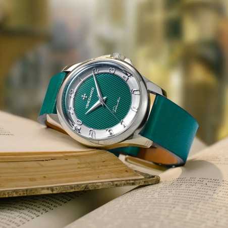 Venezianico Redentore 36 Salicornia 1121513 Automatic Green Dial Stainless Steel Case Leather Strap Dress Watch